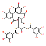 D-Glucose, cyclic 2,3-[(1S)-4,4',5,5',6,6'-hexahydroxy[1,1'-biphenyl]-2,2'-dicarboxylate] 4,6-bis(3,4,5-trihydroxybenzoate)