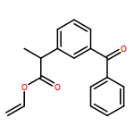 Benzeneacetic acid, 3-benzoyl-α-methyl-, ethenyl ester