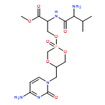 L-Serine, L-valyl-O-[(5S)-5-[(4-amino-2-oxo-1(2H)-pyrimidinyl)methyl]-2-oxido-1,4,2-dioxaphosphorinan-2-yl]-, methyl ester