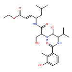 L-Serinamide, N-(3-hydroxy-2-methylbenzoyl)-L-valyl-N-[(1S,2E)-4-ethoxy-1-(2-methylpropyl)-4-oxo-2-buten-1-yl]-