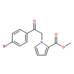 1H-Pyrrole-2-carboxylic acid, 1-[2-(4-bromophenyl)-2-oxoethyl]-, methyl ester