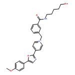 Pyridinium, 1-[[3-[[(5-hydroxypentyl)amino]carbonyl]phenyl]methyl]-4-[5-(4-methoxyphenyl)-2-oxazolyl]-