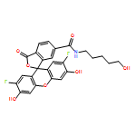 Spiro[isobenzofuran-1(3H),9'-[9H]xanthene]-6-carboxamide, 2',7'-difluoro-3',6'-dihydroxy-N-(5-hydroxypentyl)-3-oxo-