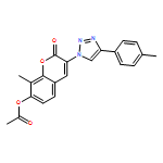 2H-1-Benzopyran-2-one, 7-(acetyloxy)-8-methyl-3-[4-(4-methylphenyl)-1H-1,2,3-triazol-1-yl]-