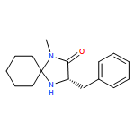 1,4-Diazaspiro[4.5]decan-2-one, 1-methyl-3-(phenylmethyl)-, (3S)-