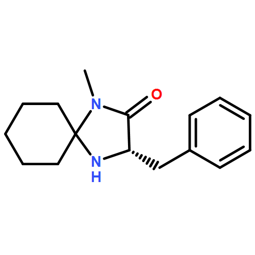 1,4-Diazaspiro[4.5]decan-2-one, 1-methyl-3-(phenylmethyl)-, (3S)-