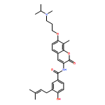 Benzamide, 4-hydroxy-3-(3-methyl-2-buten-1-yl)-N-[8-methyl-7-[3-[methyl(1-methylethyl)amino]propoxy]-2-oxo-2H-1-benzopyran-3-yl]-