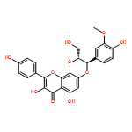 7H-Pyrano[2,3-f]-1,4-benzodioxin-7-one, 2,3-dihydro-6,8-dihydroxy-3-(4-hydroxy-3-methoxyphenyl)-2-(hydroxymethyl)-9-(4-hydroxyphenyl)-, (2R,3R)-