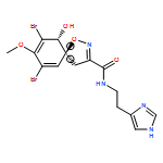 1-Oxa-2-azaspiro[4.5]deca-2,6,8-triene-3-carboxamide, 7,9-dibromo-10-hydroxy-N-[2-(1H-imidazol-4-yl)ethyl]-8-methoxy-, (5S,6R)- (9CI)