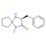 1,4-Diazaspiro[4.4]nonan-2-one, 1-methyl-3-(phenylmethyl)-, (3S)-