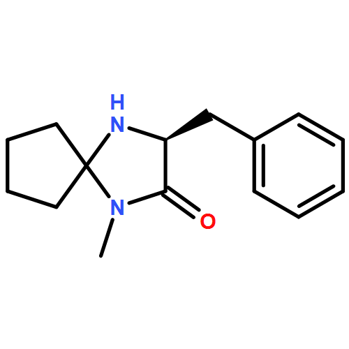 1,4-Diazaspiro[4.4]nonan-2-one, 1-methyl-3-(phenylmethyl)-, (3S)-