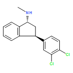 1H-Inden-1-amine, 3-(3,4-dichlorophenyl)-2,3-dihydro-N-methyl-, (1R,3S)-rel-