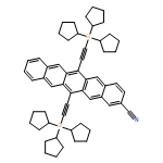 2-Pentacenecarbonitrile, 6,13-bis[2-(tricyclopentylsilyl)ethynyl]-