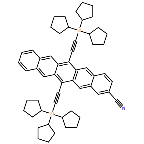 2-Pentacenecarbonitrile, 6,13-bis[2-(tricyclopentylsilyl)ethynyl]-