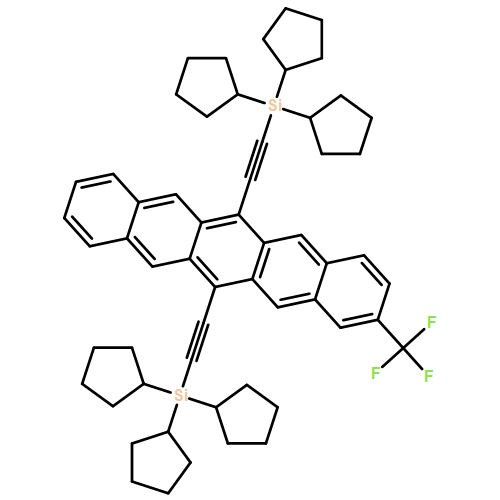 Pentacene, 6,13-bis[2-(tricyclopentylsilyl)ethynyl]-2-(trifluoromethyl)-