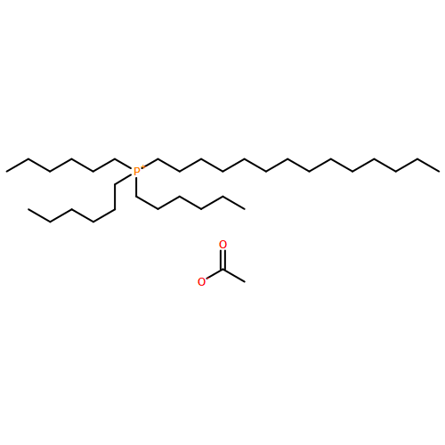 phosphonium, trihexyltetradecyl- acetate (1:1)