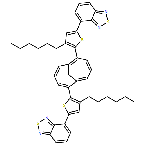 2,1,3-Benzothiadiazole, 4,4'-[bicyclo[4.4.1]undeca-1,3,5,7,9-pentaene-2,7-diylbis(4-hexyl-5,2-thiophenediyl)]bis-