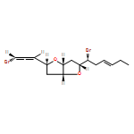 Furo[3,2-b]furan, 2-[(1R,3E)-1-bromo-3-hexen-1-yl]-5-[(1R)-3-bromo-1,2-propadien-1-yl]hexahydro-, (2R,3aR,5S,6aR)-