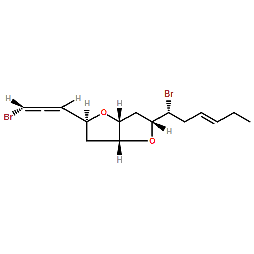 Furo[3,2-b]furan, 2-[(1R,3E)-1-bromo-3-hexen-1-yl]-5-[(1R)-3-bromo-1,2-propadien-1-yl]hexahydro-, (2R,3aR,5S,6aR)-