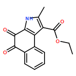 3H-Benz[e]indole-1-carboxylic acid, 4,5-dihydro-2-methyl-4,5-dioxo-, ethyl ester