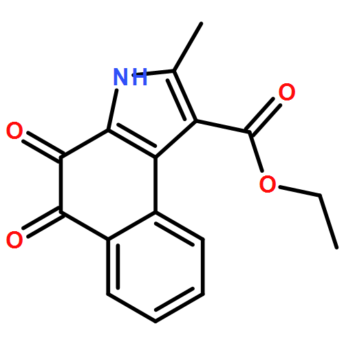 3H-Benz[e]indole-1-carboxylic acid, 4,5-dihydro-2-methyl-4,5-dioxo-, ethyl ester