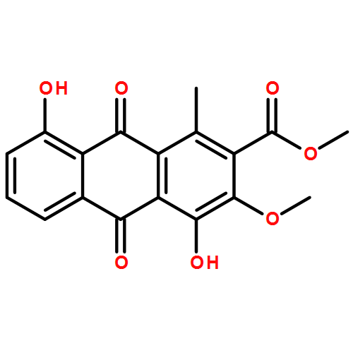 2-Anthracenecarboxylic acid, 9,10-dihydro-4,8-dihydroxy-3-methoxy-1-methyl-9,10-dioxo-, methyl ester