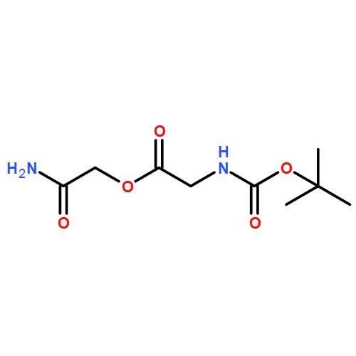 Glycine, N-[(1,1-dimethylethoxy)carbonyl]-, 2-amino-2-oxoethyl ester