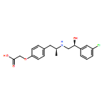 Acetic acid, 2-[4-[(2S)-2-[[(2S)-2-(3-chlorophenyl)-2-hydroxyethyl]amino]propyl]phenoxy]-, rel-