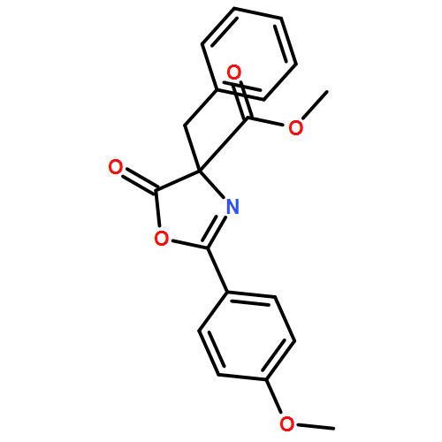 4-Oxazolecarboxylic acid, 4,5-dihydro-2-(4-methoxyphenyl)-5-oxo-4-(phenylmethyl)-, methyl ester