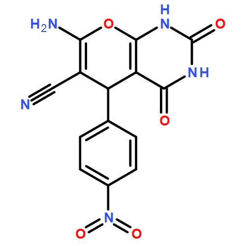 2H-Pyrano[2,3-d]pyrimidine-6-carbonitrile, 7-amino-1,3,4,5-tetrahydro-5-(4-nitrophenyl)-2,4-dioxo-