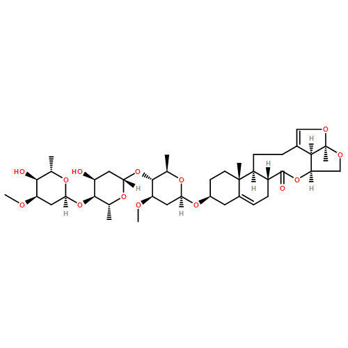 6H-2,3,5-Trioxapentaleno[1',6':5,6,7]cyclonona[1,2-a]naphthalen-6-one, 10-[(O-2,6-dideoxy-3-O-methyl-α-L-ribo-hexopyranosyl-(1→4)-O-2,6-dideoxy-