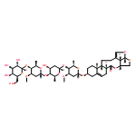 6H-2,3,5-Trioxapentaleno[1',6':5,6,7]cyclonona[1,2-a]naphthalen-6-one, 10-[(O-β-D-glucopyranosyl-(1→4)-O-2,6-dideoxy-3-O-methyl-α-L-ribo-