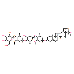 6H-2,3,5-Trioxapentaleno[1',6':5,6,7]cyclonona[1,2-a]naphthalen-6-one, 10-[(O-β-D-glucopyranosyl-(1→4)-O-2,6-dideoxy-3-O-methyl-α-D-arabino-