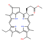 3-Phorbinepropanoic acid, 14-ethyl-9-(1-hydroxyethyl)-4,8,13,18-tetramethyl-20-oxo-, methyl ester, (3S,4S)-