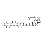 Pregn-5-en-20-one, 3-[(O-2,6-dideoxy-3-O-methyl-α-L-ribo-hexopyranosyl-(1→4)-O-2,6-dideoxy-3-O-methyl-β-D-ribo-hexopyranosyl-(1→4)-O-2,6-