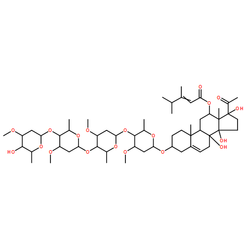 Pregn-5-en-20-one, 3-[(O-2,6-dideoxy-3-O-methyl-α-L-ribo-hexopyranosyl-(1→4)-O-2,6-dideoxy-3-O-methyl-β-D-ribo-hexopyranosyl-(1→4)-O-2,6-