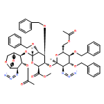 β-D-Glucopyranose, O-6-O-acetyl-2-azido-2-deoxy-3,4-bis-O-(phenylmethyl)-α-D-glucopyranosyl-(1→4)-O-6-methyl-2,3-bis-O-(phenylmethyl)-β-D-