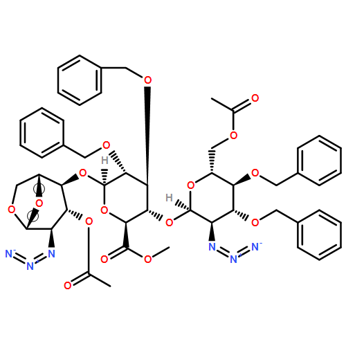 β-D-Glucopyranose, O-6-O-acetyl-2-azido-2-deoxy-3,4-bis-O-(phenylmethyl)-α-D-glucopyranosyl-(1→4)-O-6-methyl-2,3-bis-O-(phenylmethyl)-β-D-