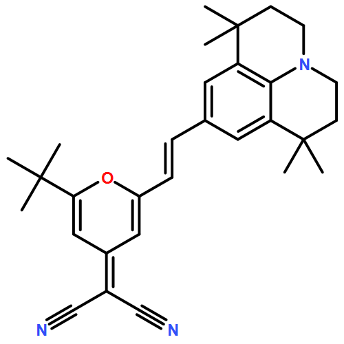 Propanedinitrile, 2-[2-(1,1-dimethylethyl)-6-[2-(2,3,6,7-tetrahydro-1,1,7,7-tetramethyl-1H,5H-benzo[ij]quinolizin-9-yl)ethenyl]-4H-pyran-4-ylidene]-