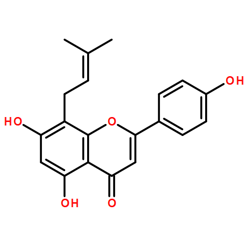 4H-1-Benzopyran-4-one, 5,7-dihydroxy-2-(4-hydroxyphenyl)-8-(3-methyl-2-buten-1-yl)-