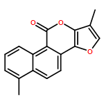 10H-Furo[3,2-b]naphtho[2,1-d]pyran-10-one, 1,6-dimethyl-