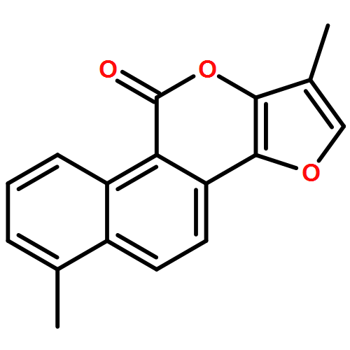 10H-Furo[3,2-b]naphtho[2,1-d]pyran-10-one, 1,6-dimethyl-