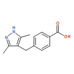 4-((3,5-dimethyl-1H-pyrazol-4-yl)methyl)benzoic acid