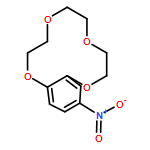 1,4,7,10-Benzotetraoxacyclododecin, 2,3,5,6,8,9-hexahydro-12-nitro-