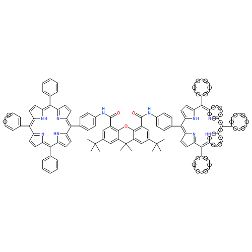 9H-Xanthene-4,5-dicarboxamide, 2,7-bis(1,1-dimethylethyl)-9,9-dimethyl-N,N'-bis[4-(10,15,20-triphenyl-21H,23H-porphin-5-yl)phenyl]-