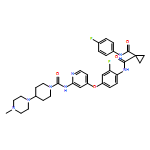 1,1-Cyclopropanedicarboxamide, N-[2-fluoro-4-[[2-[[[4-(4-methyl-1-piperazinyl)-1-piperidinyl]carbonyl]amino]-4-pyridinyl]oxy]phenyl]-N'-(4-fluorophenyl)-