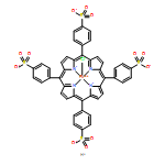 Ferrate(4-), chloro[[4,4',4'',4'''-(21H,23H-porphine-5,10,15,20-tetrayl-κN21,κN22,κN23,κN24)tetrakis[benzenesulfonato]](6-)]-, hydrogen (1:4), (SP-5-12)-