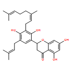 4H-1-Benzopyran-4-one, 2-[3-[(2E)-3,7-dimethyl-2,6-octadien-1-yl]-2,4-dihydroxy-5-(3-methyl-2-buten-1-yl)phenyl]-2,3-dihydro-5,7-dihydroxy-