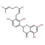 4H-1-Benzopyran-4-one, 2-[3-[(2E)-3,7-dimethyl-2,6-octadien-1-yl]-2,4-dihydroxyphenyl]-2,3-dihydro-5,7-dihydroxy-, (2S)-