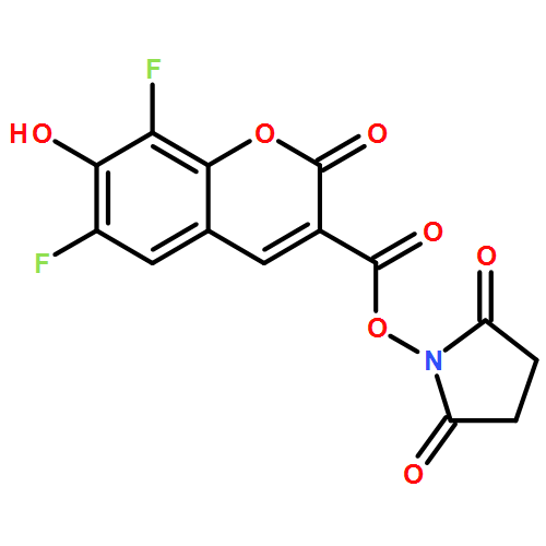 3-carboxy-6,8-difluoro-7-hydroxycoumarin succinimidyl ester